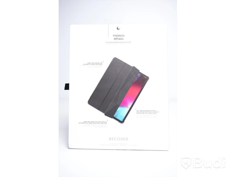 Fodral IPad - DECODED, Leather Slim Cover, IPad Pro 12.9 (2020) Ny, Obruten förpackning.