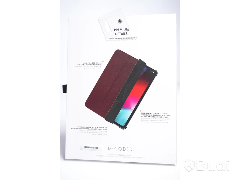 Fodral IPad - DECODED, Leather Slim Cover, Brun, IPad Pro 11 (2020) Ny.