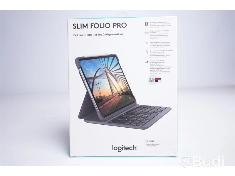 Fodral IPad - logitech, slim folio pro, iPad Pro 11 (1st and 2nd generation) Ny.