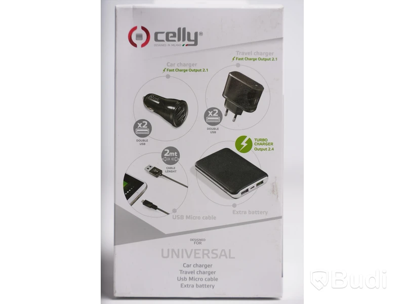 Laddningskit 2st - Celly Universal. Ny.