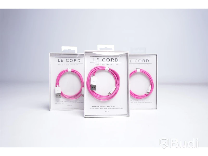Laddsladd 3st - LE CORD, Premium charge and sync cable. Ny, Obruten förpackning.