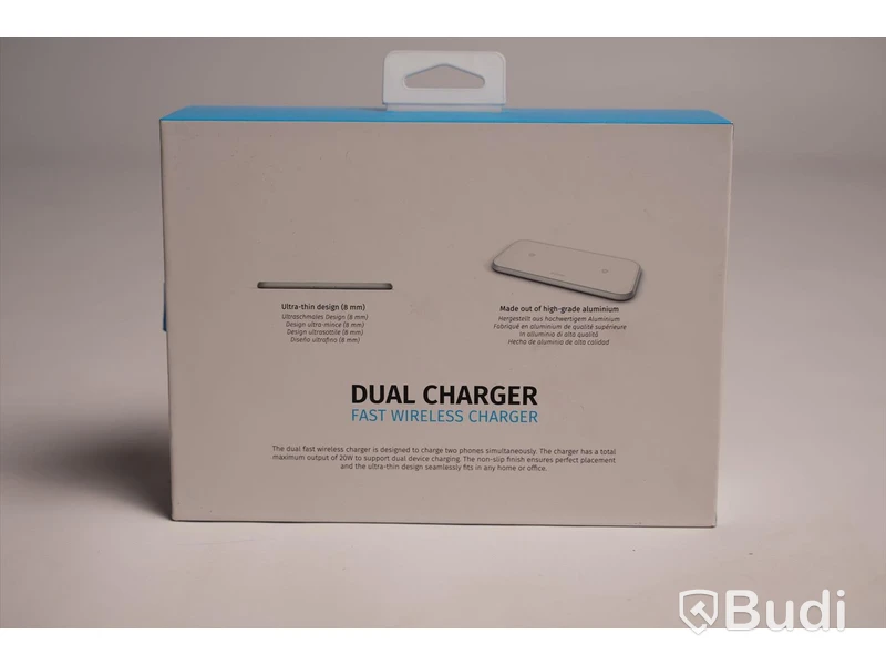 Trådlös laddare, Zens Dual Charger Aluminium Series. Begagnad.