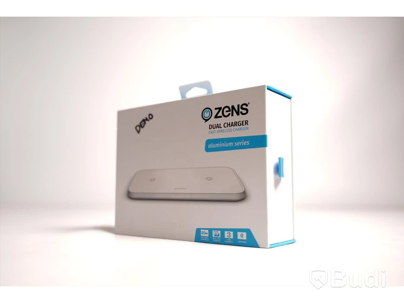 Trådlös laddare, Zens Dual Charger Aluminium Series. Begagnad.