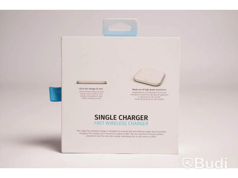 Trådlös laddare, Zens Single Charger Aluminium Series. Begagnad.