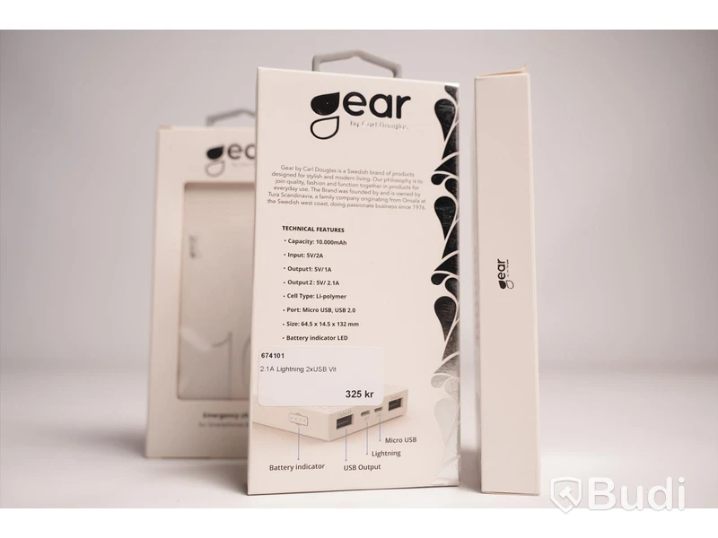Power bank 3st, Ear Emergency Charger Capacity 10.000mAh. Ny, Obruten förpackning.