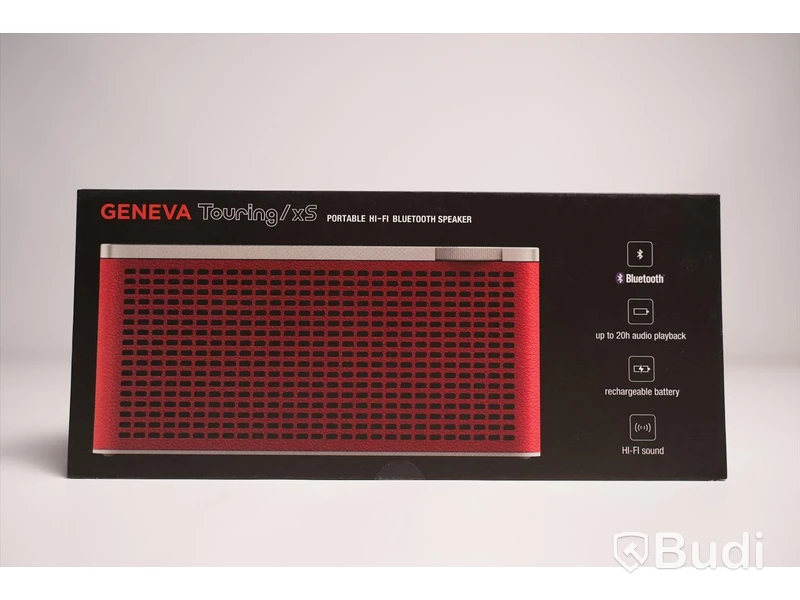 Trådlös högtalare röd, Geneva Touring/XS utan laddare. Begagnad.