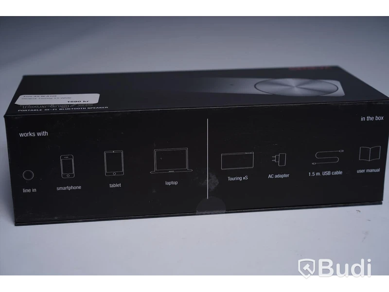 Geneva Tour/xS-portabel bluetooth högtalare - färg White