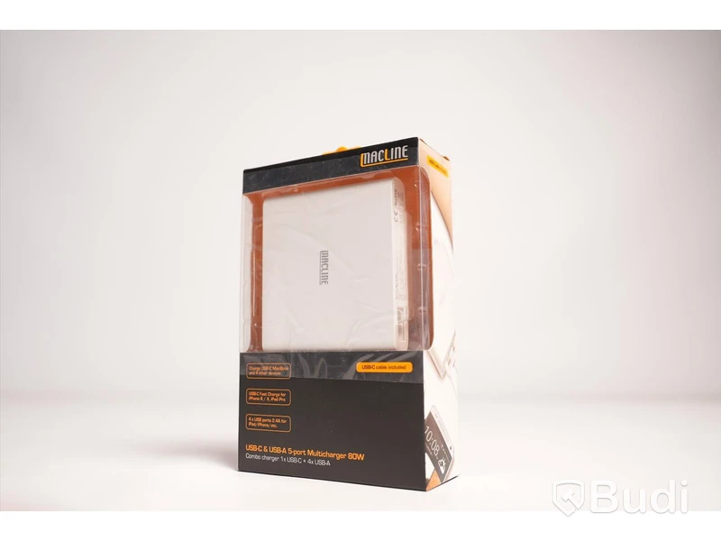 Multiadapter USB-C, Macline Multicharger. Ny, Obruten förpackning.