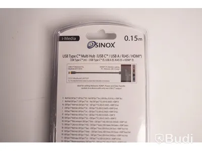 Multiadapter 2st USB-C, Sinox USB C Multi Hub. Ny, Obruten förpackning.