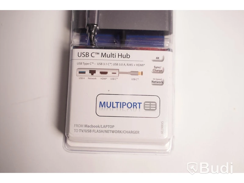 Multiadapter 2st USB-C, Sinox USB C Multi Hub. Ny, Obruten förpackning.