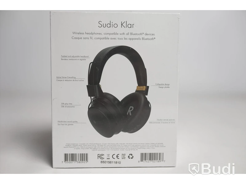 Hörlurar noise cancelling - Sudio Klar. Ny, Obruten förpackning.