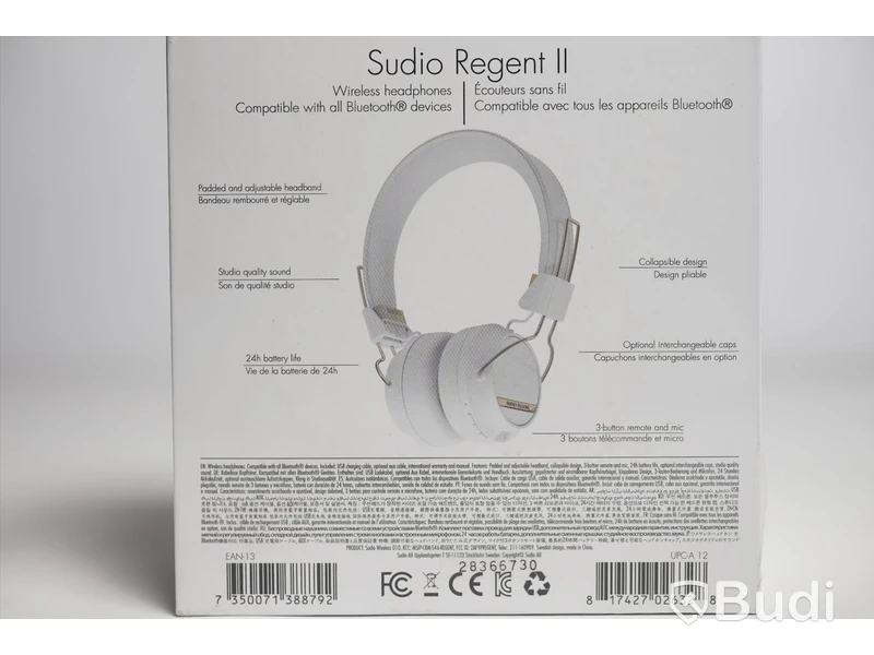 Trådlösa hörlurar - Sudio Regent II. Ny, Obruten förpackning.
