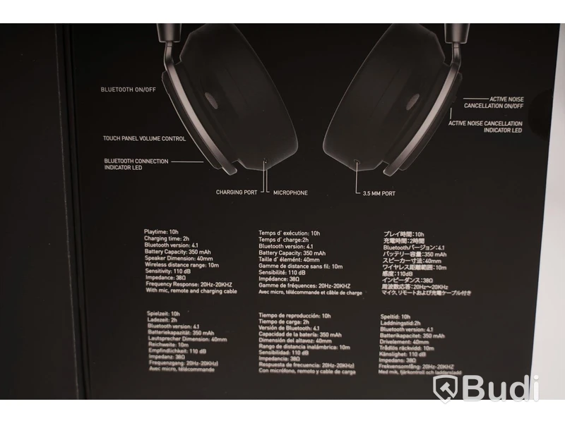 Hörlurar noise cancelling - Defunc Mute, svart. Ny, Obruten förpackning.