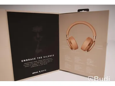 Hörlurar noise cancelling - Defunc Mute, beige. Ny, Obruten förpackning.