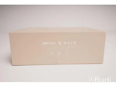Hörlurar noise cancelling - Defunc Mute, beige. Ny, Obruten förpackning.