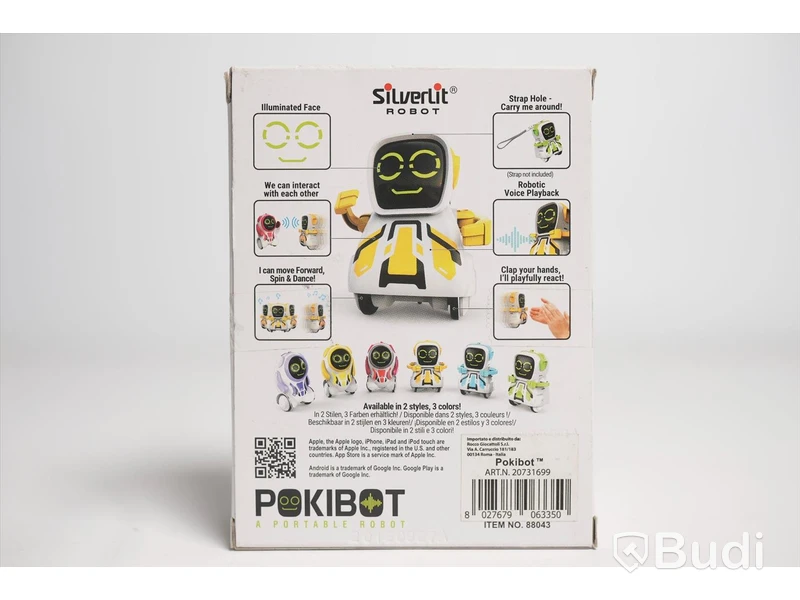Robot - 3 st. Silverlit, Pokibot. Blandade färger. Ny, Obruten förpackning.