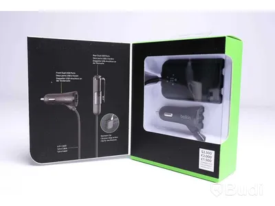 Mobilladdare bil - 2 st, 4-port passenger car charger, Belkin. Ny, Obruten förpackning.