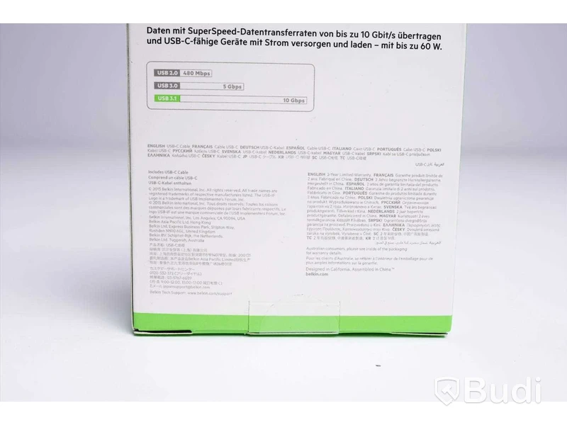 Kabel USB-C - 4 st, à 1 m, Belkin. Ny, Obruten förpackning.