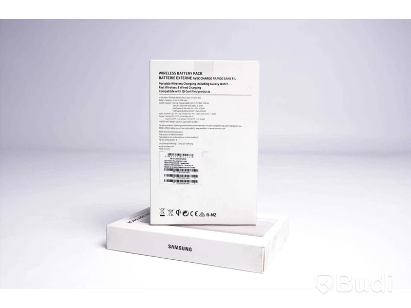 Power bank trådlös - 2 st, Wireless battery pack, passar även Galaxy watch, Samsung. Ny, Obruten förpackning.