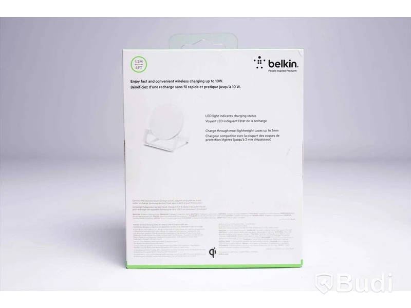 Trådlös laddningsstation - 2 st. 10 W, vit, Belkin. Ny, Obruten förpackning.