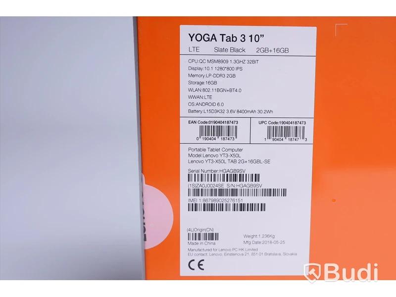 Surfplattan. YOGA tab3 / Lenova.