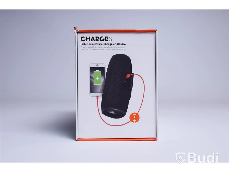 Vattentät bärbar Bluetooth-högtalare. JBL CHARGE 3