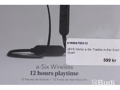 Jays a-Six Wireless Trådlösa Hörlurar. 2st