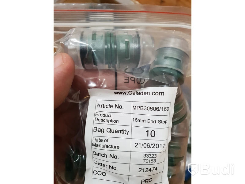 Parti med connectors 16mm end stop