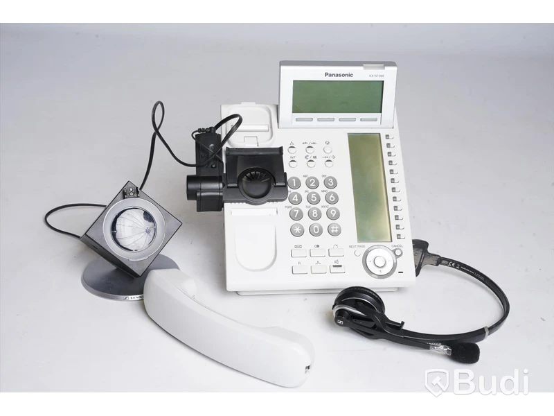 Telefon - panasonic KX-NT366 ink lurlyftare och headset från Sennheiser