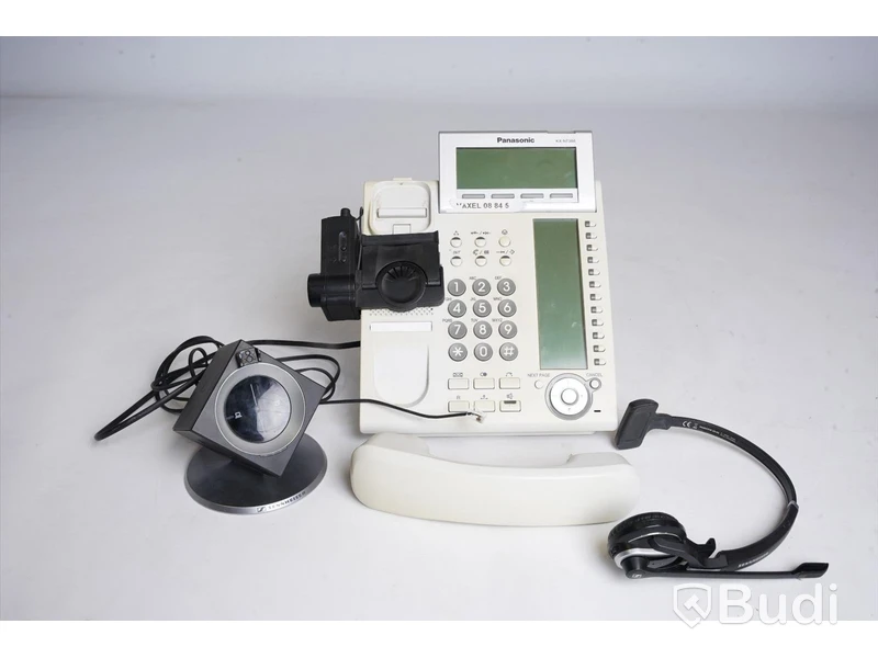 Telefon - panasonic KX-NT366 ink lurlyftare och headset från Sennheiser