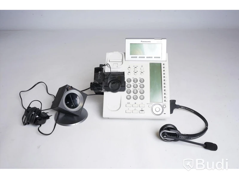 Telefon - panasonic KX-NT366 ink lurlyftare och headset från Sennheiser