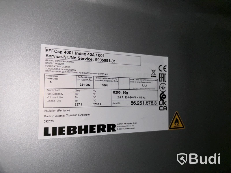 Frysskåp Liebherr FFFCsg4001 - 2023