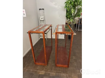 2 st. Klädhästar i trä