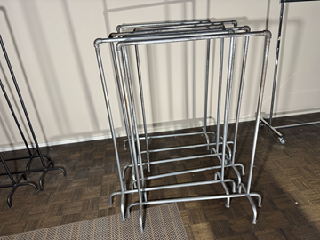 6 st. klädhästar i metall