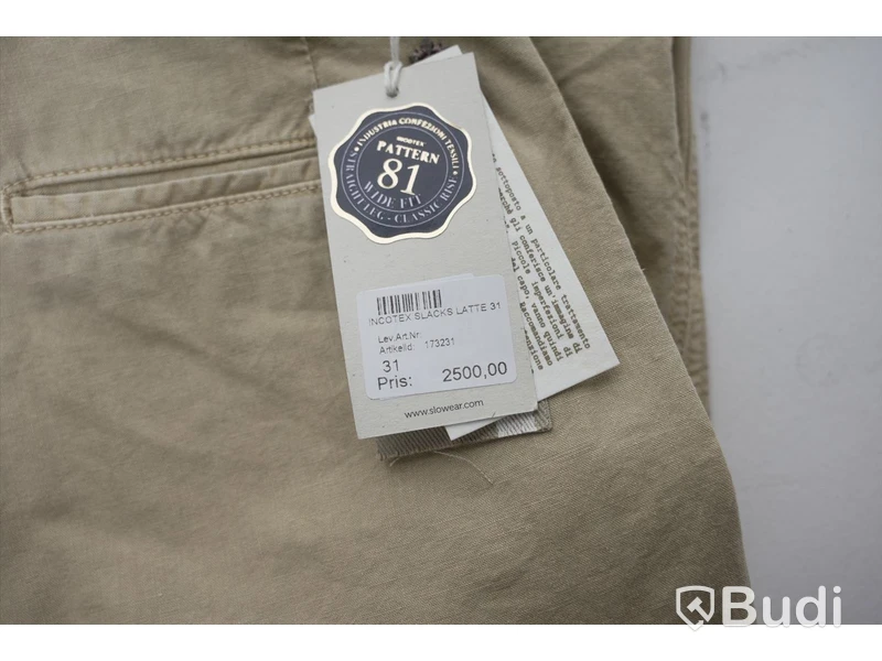 Byxor - Incotex Slacks Latte Wide Fit (W31). Nypris 2500kr