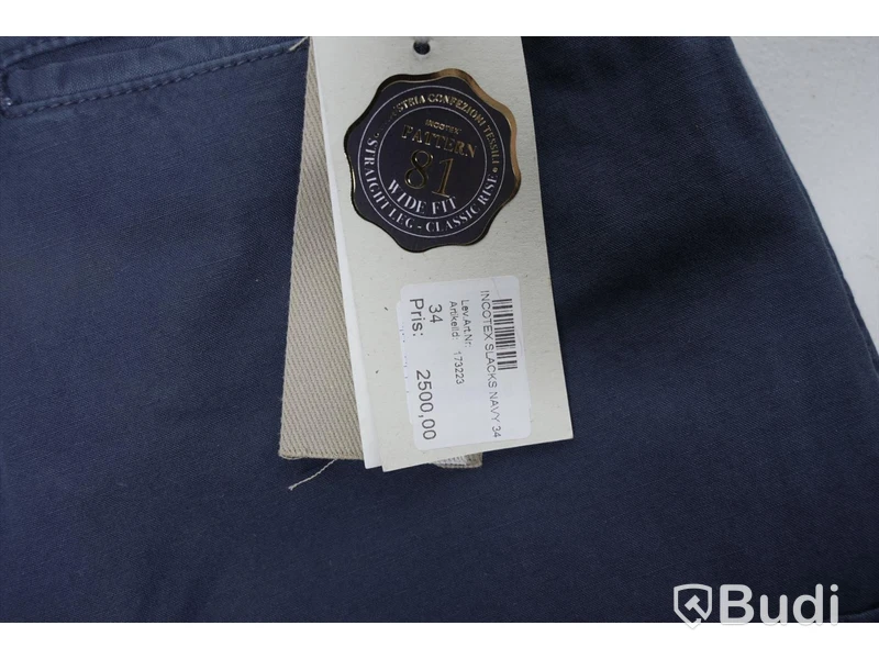 Byxor - Incotex Slacks Navy Wide Fit (W34). Nypris 2500kr