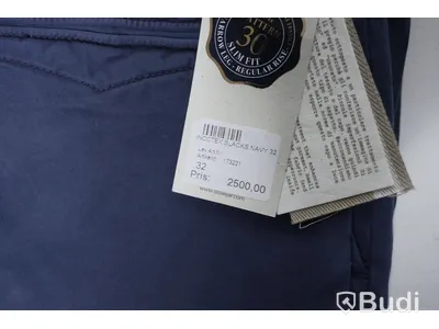 Byxor - Incotex Slacks Navy Slim Fit (W32). Nypris 2500kr