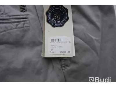 Byxor - Incotex Slacks Grey Slim Fit (W35). Nypris 2500kr