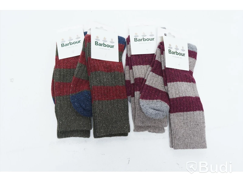 4st par Ullstrumpor - Barbour Houghton stripe (storlek 39-42)