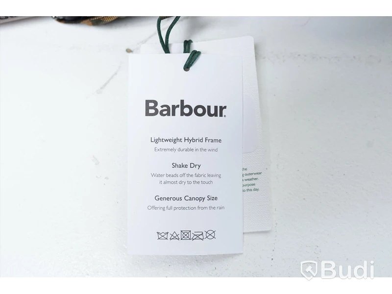 Handskar och paraply - Barbour Banff Quilted Gloves (storlek L) , Barbour Tartan Mini Umbrella