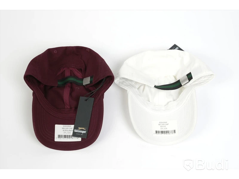2st Kepsar - Slazenger, Miller Cap, Burgundy och white (One size) Nypris 300 kr