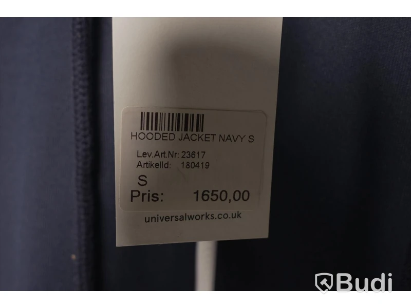 Hoodie - Universal Works Hooded Jacket (Storlek S). Nypris 1650kr