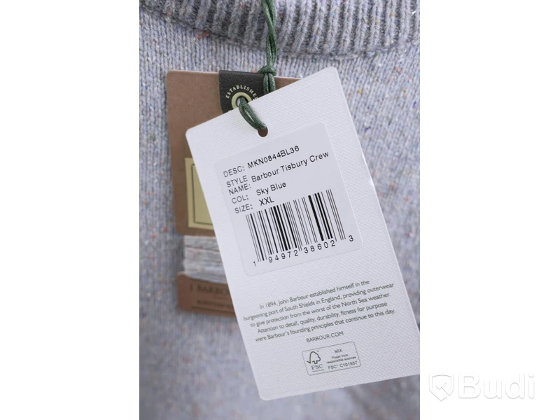 Stickad Tröja - Barbour Tisbury Crew  (Storlek XXL). Ca Nypris 1100 kr