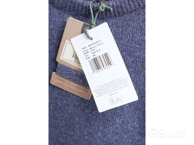 Stickad Tröja - Barbour Tisbury Crew, Deep Blue  (Storlek XXL). Ca Nypris 1100 kr