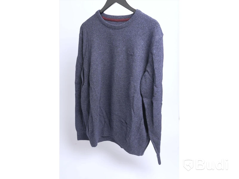 Stickad Tröja - Barbour Tisbury Crew, Deep Blue  (Storlek XXL). Ca Nypris 1100 kr