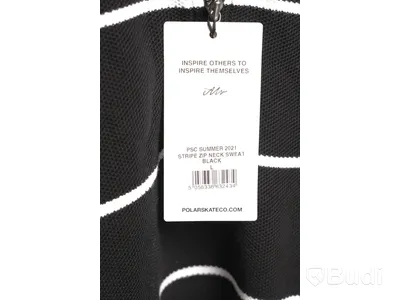 Tröja - POLAR Stripe zip Neck sweat, Svart (Storlek L) Ca Nypris 1200 kr