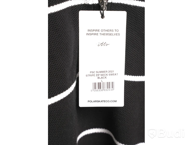 Tröja - POLAR Stripe zip Neck sweat, Svart (Storlek L) Ca Nypris 1200 kr