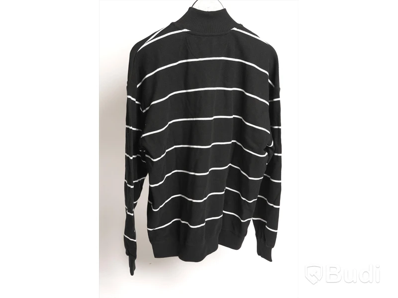 Tröja - POLAR Stripe zip Neck sweat, Svart (Storlek S) Ca Nypris 1200 kr