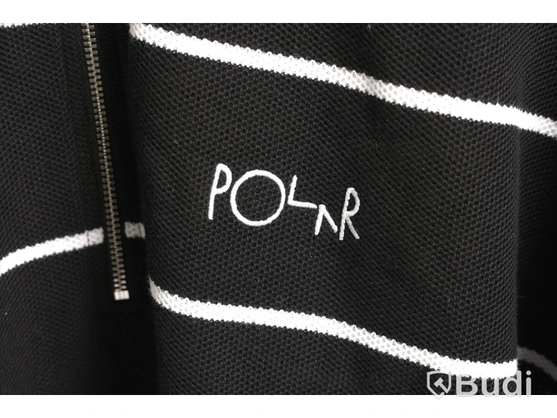 Tröja - POLAR Stripe zip Neck sweat, Svart (Storlek S) Ca Nypris 1200 kr