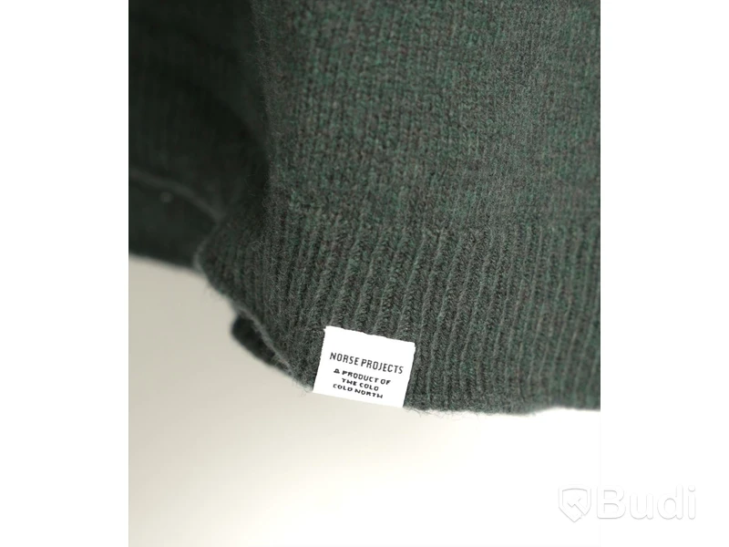 Tröja - NORSE PROJECTS Sigfred Lambswool, Forest Green (Storlek S) Ca Nypris 1500 kr